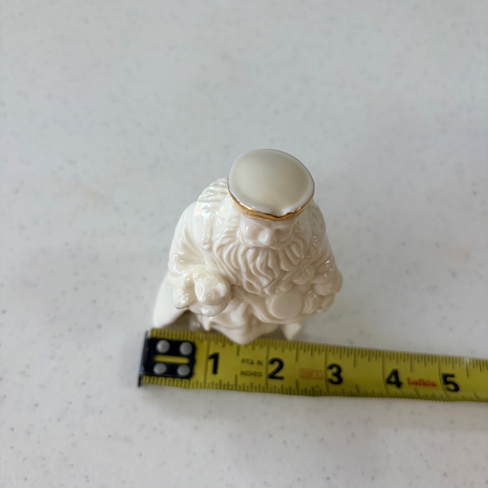 Lenox‎ Ivory China Santa Claus Figurine Gold Trim 4.5 Inch Holiday Decor - Picture 10 of 10
